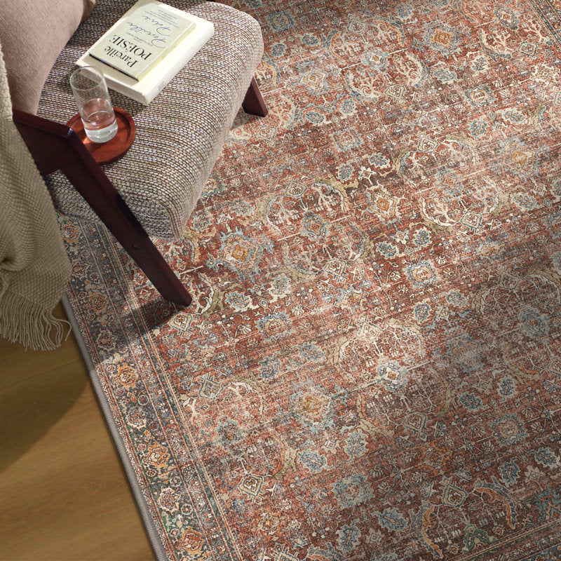 Abastos - Vintage Machine Washable Area Rug for High-Traffic Homes
