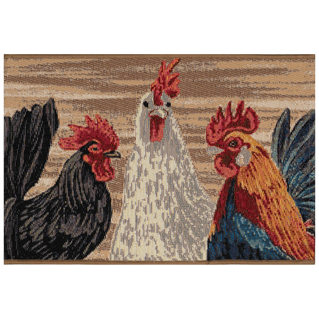 Anniebelle Non-Skid Kitchen Mat - Flatwoven Indoor/Outdoor Rug