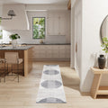 Aulika Washable Striped Area Rug - Ivory/Navy Polyester Decor