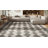 Geometric Area Rug Ivory & Black Modern Runner for Indoor Use