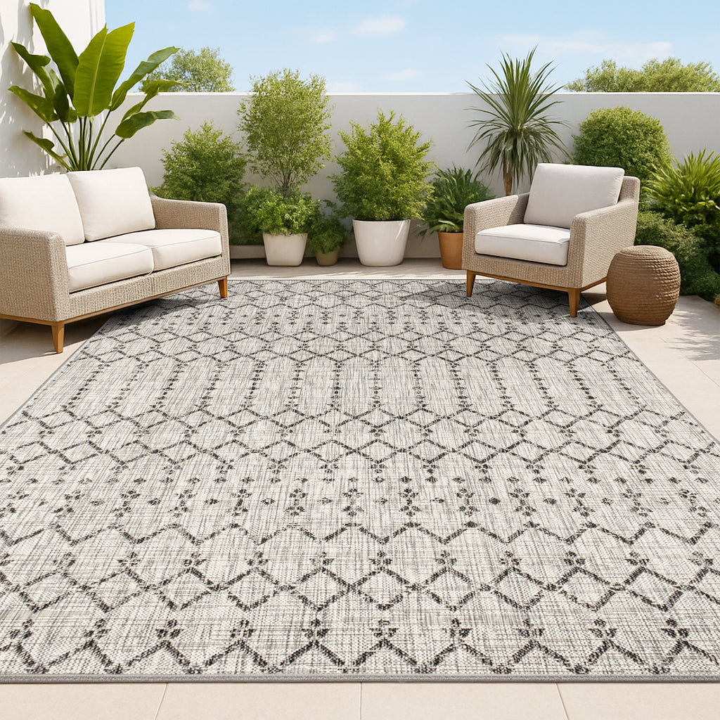 Crompton - Moroccan Geometric Polypropylene Indoor/Outdoor Rug