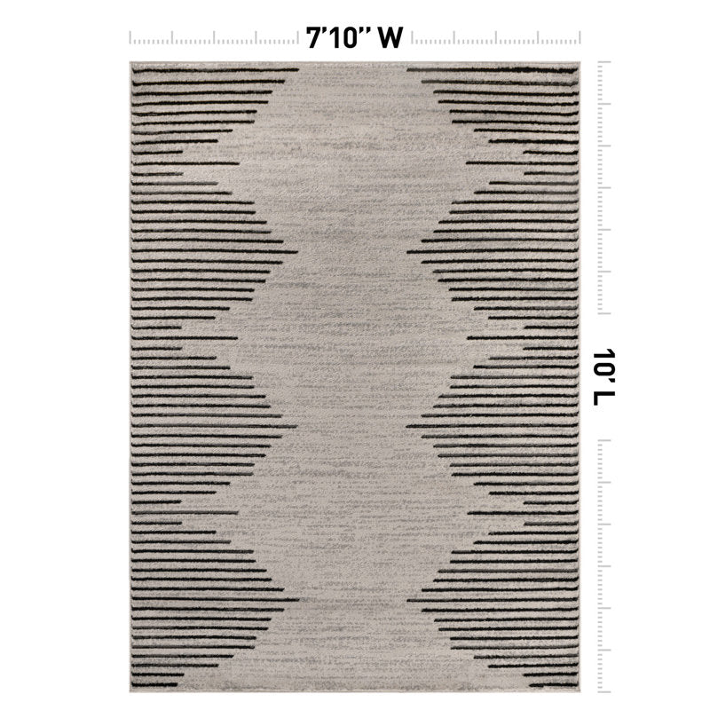 Damarcus - Geometric Area Rug Modern Polypropylene Living Room