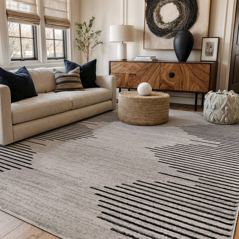 Damarcus - Geometric Area Rug Modern Polypropylene Living Room