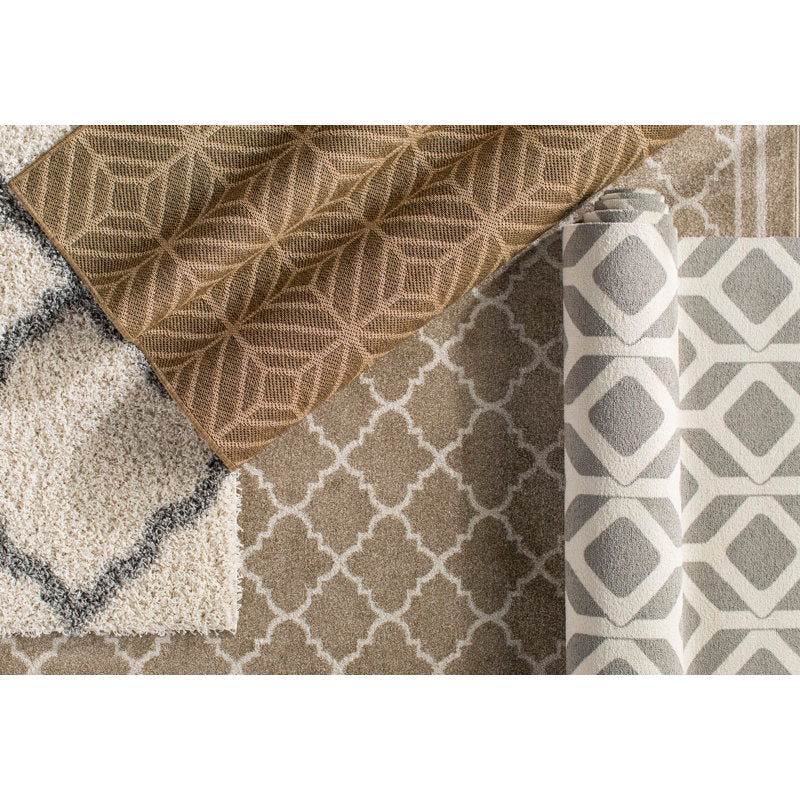 Daneya Geometric Runner Rug - Durable Polypropylene Entryway Decor