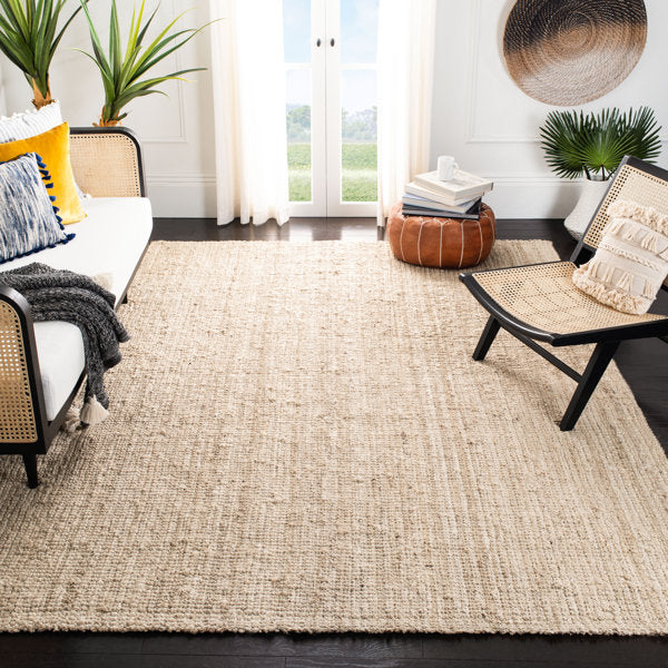 Debroh - Hand Woven Jute Rug Natural Fiber Farmhouse Area Rug