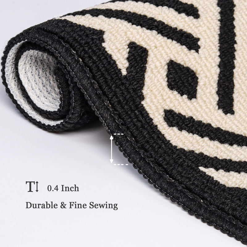 2-Piece Kitchen Mat Set Non-Skid Polypropylene Runner for Sink & Laundry
