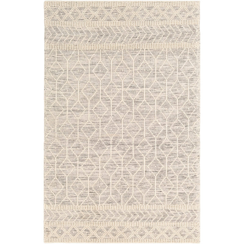 Emile - Handmade Flatweave Wool Oriental Area Rug - Black/White