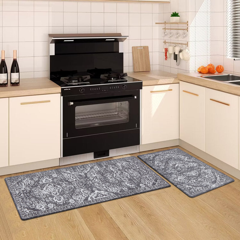 Anti-Fatigue Kitchen Mat Set PVC Foam Non-Skid Floor Rugs