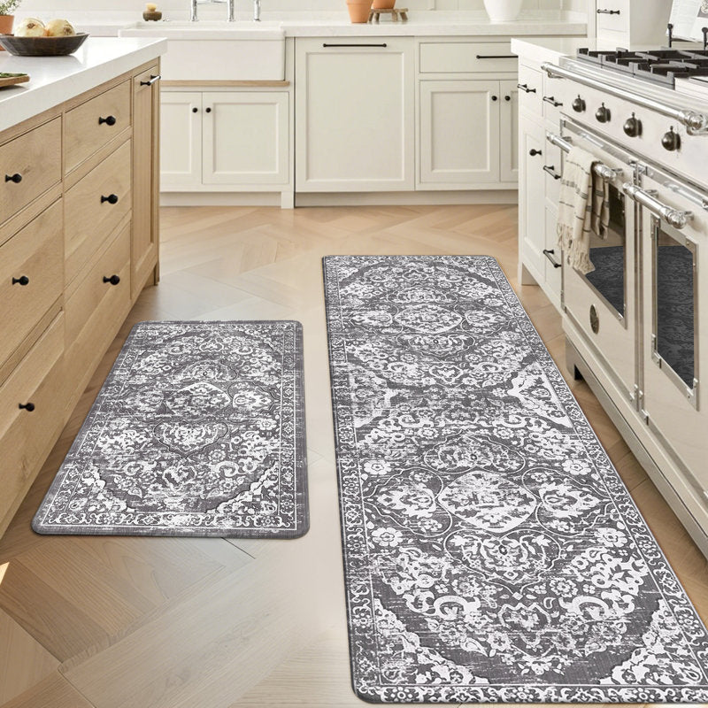 Anti-Fatigue Kitchen Mat Set PVC Foam Non-Skid Floor Rugs
