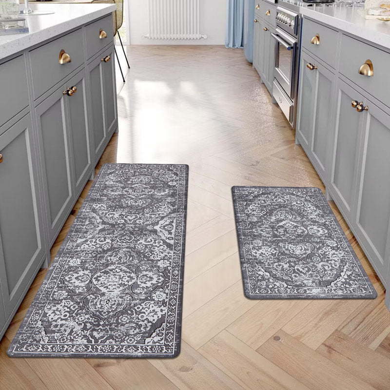 Anti-Fatigue Kitchen Mat Set PVC Foam Non-Skid Floor Rugs