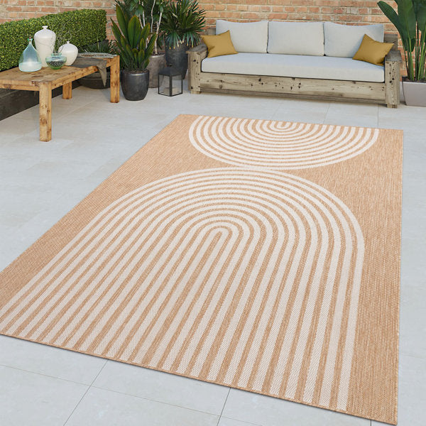 Johnaithan - Geometric Flatweave Indoor/Outdoor Rug Boho Chic