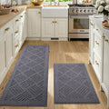 EverGrip 2-Piece Kitchen Rug Set - Non-Slip Polypropylene Floor Mats