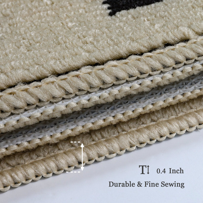 2-Piece Non-Slip Kitchen Mat Set - Absorbent Twill Rugs for Laundry