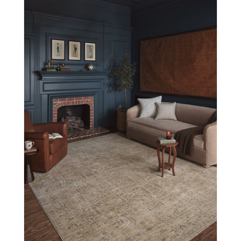 Magnolia Home Junie - Vintage Polyester Area Rug Oatmeal/Smoke