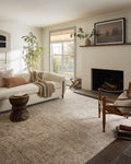 Magnolia Home Junie - Vintage Polyester Area Rug Oatmeal/Smoke