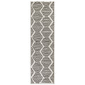 Geometric Stripe Area Rug - Modern Polypropylene Living Room Carpet
