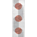 Abstract Sun Machine Washable Runner Rug - Modern Hallway Decor