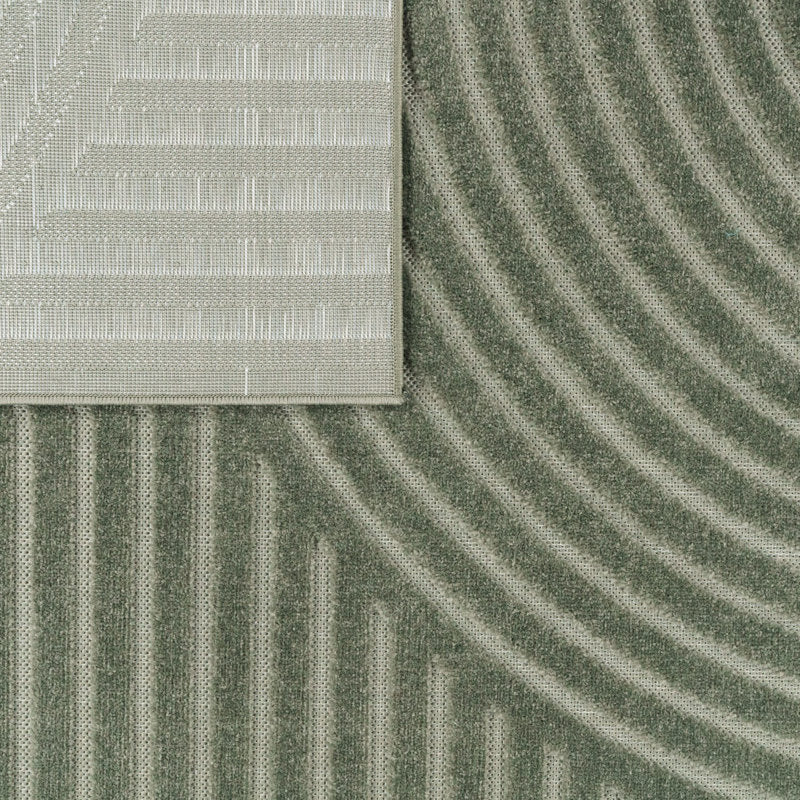 Verdant Line - Boho Geometric Area Rug Indoor/Outdoor Polypropylene