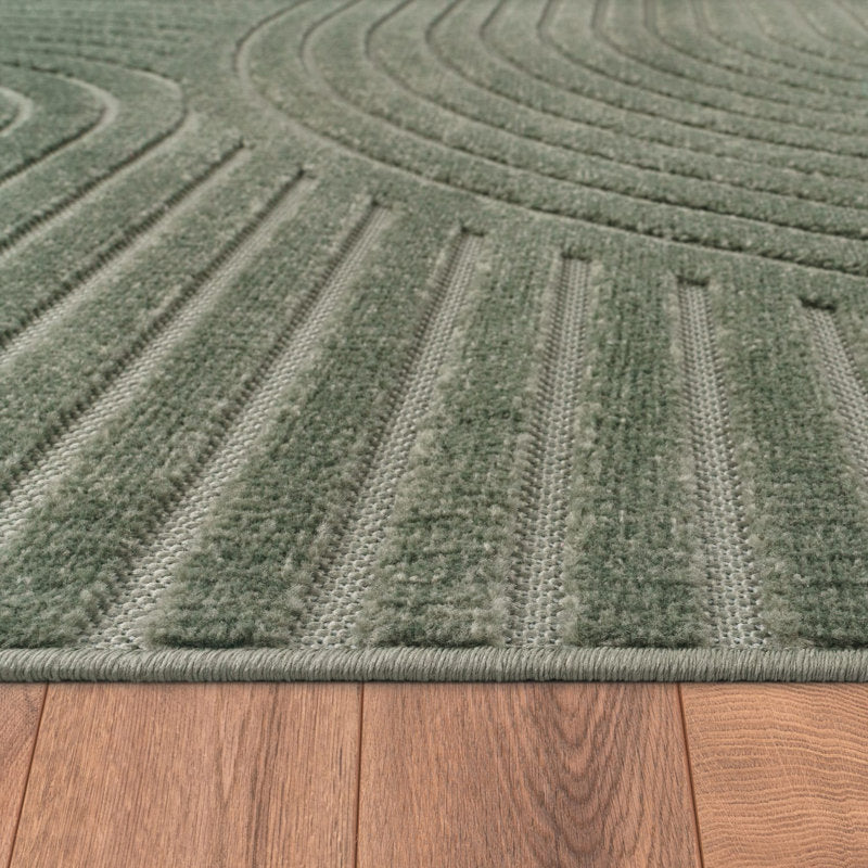 Verdant Line - Boho Geometric Area Rug Indoor/Outdoor Polypropylene