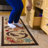 Paisley Kitchen Runner Rug - Non-Slip Rubberback Polyamide Mat