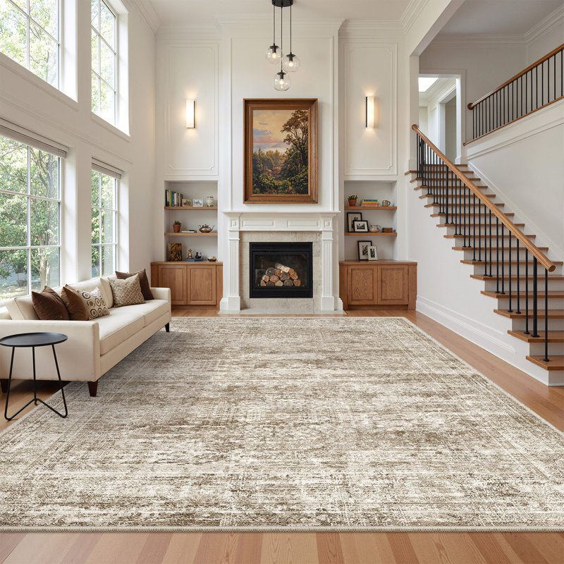 HexaModern - Washable Hexagon Area Rug Non-Slip Living Room Decor