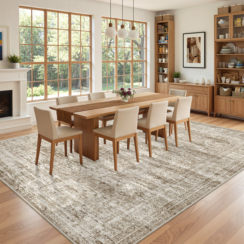 HexaModern - Washable Hexagon Area Rug Non-Slip Living Room Decor