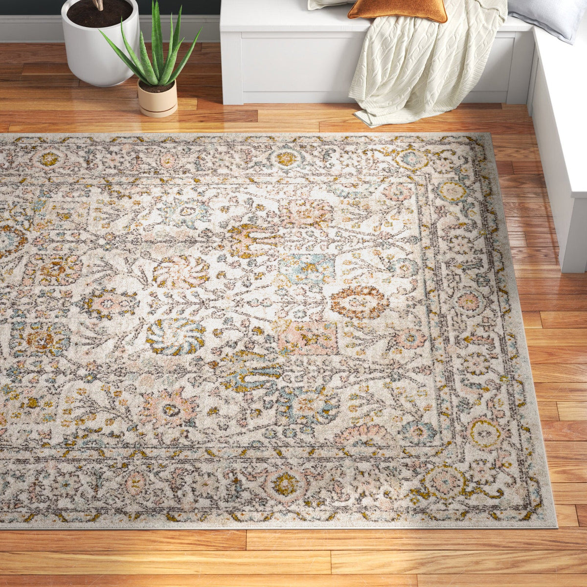 Aria - Persian Style Polypropylene Area Rug for Living Rooms