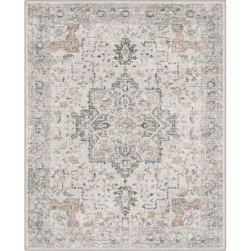 Roehit - Oriental Machine Washable Area Rug Distressed Traditional