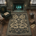 Serpent Wild Life - Machine Washable Snake Print Rug for Living Room