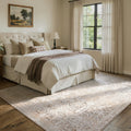 Bungalow Rose - Vintage Tribal Faux Cashmere Washable Area Rug